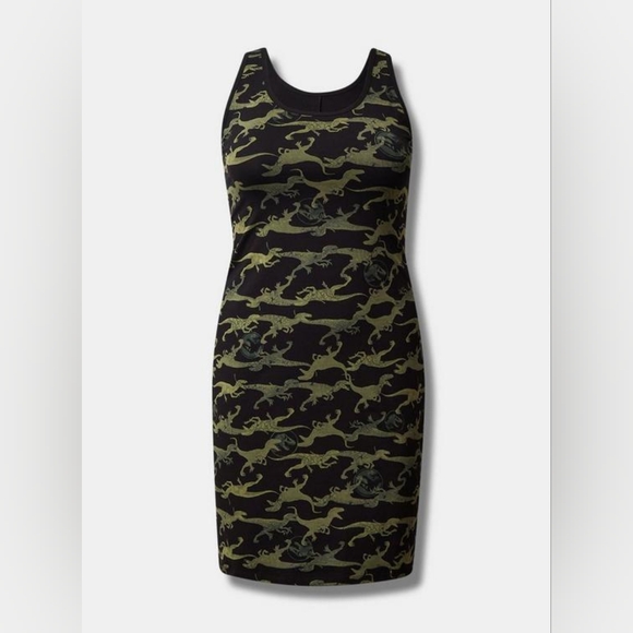 TORRID Jurassic Park Mini Foxy Cami Dress Size 2 - Picture 5 of 17